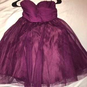 Strapless homecoming dress